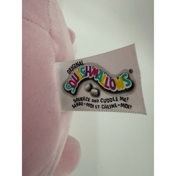 Squismallow Brina the Pink Big Foot Yeti Plush Kelly Toy 12" x 10" x 4" EUC - Picture 4 of 14